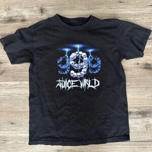 Juice World 999 Club VANITY Skull Black Double Side Graphic T Shirt Medium